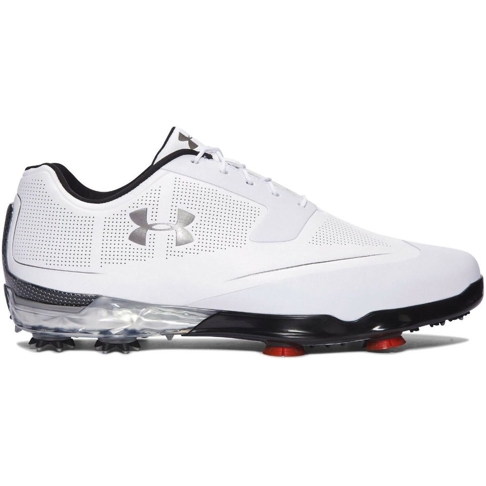 Under Armour Tour Tips Golf Shoes "White/Black"